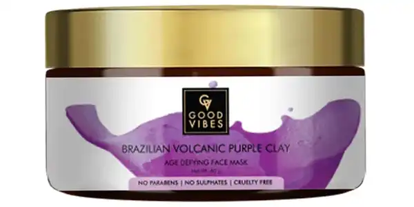 Good Vibes Brazilian Volcanic Purple Clay Age Defying Face Mask