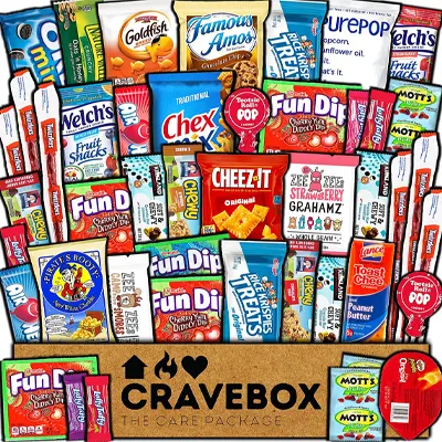 Snacks Food Cookies Granola Bar Chips Candy Ultimate Variety Gift Box Pack