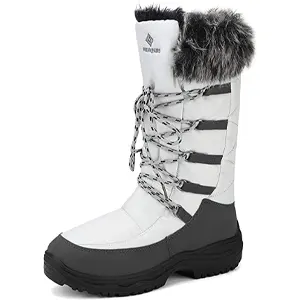 Warm Faux Fur Lined Mid-Calf Winter Snow Boots