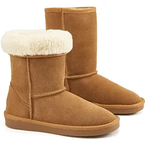 Women's Classic Snow Boots Fur Lined Ankle Bootie Warm Short Boots