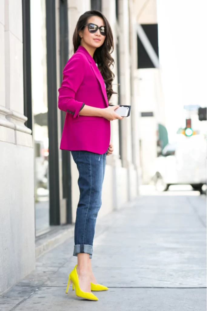 Fuchsia Blazer Outfit