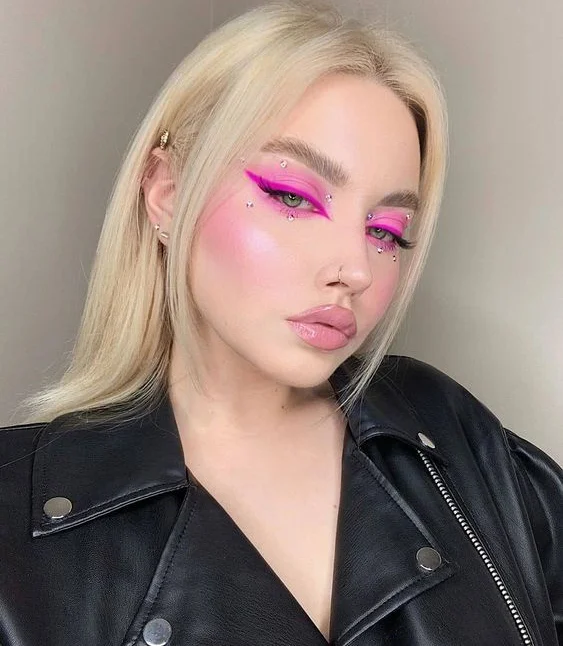 Barbie-inspired makeup look