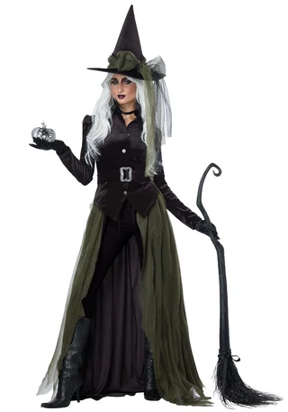 Vintage Witch Costume Dress for Women