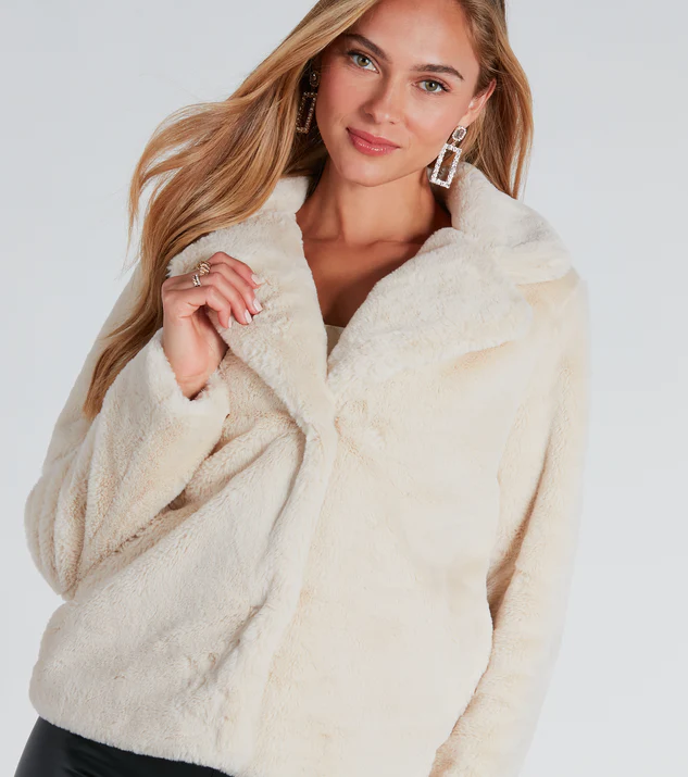 Faux Fur Collared Jacket