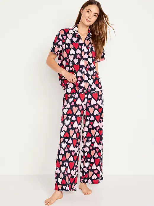 Valentine Print Pajama Set