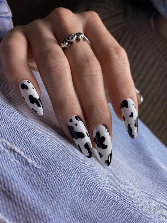 adorable animal design nails