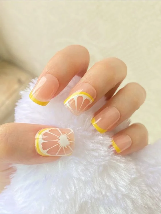 Multicolor Collar Fruit and Vegetable Color Nails
