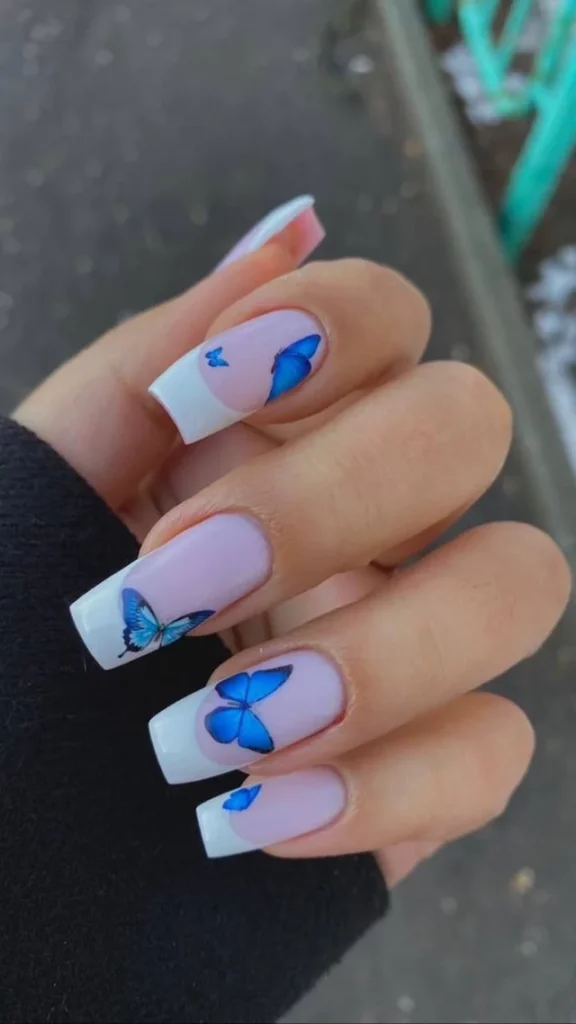 butterfly patterns nail art