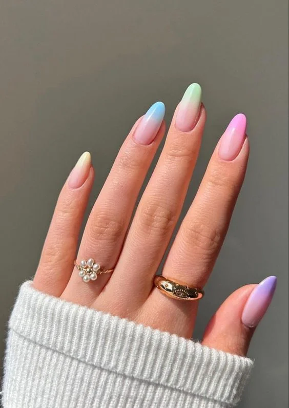 Ombre French nails