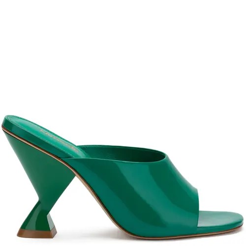 Madonna Mule In Green Patent Leather