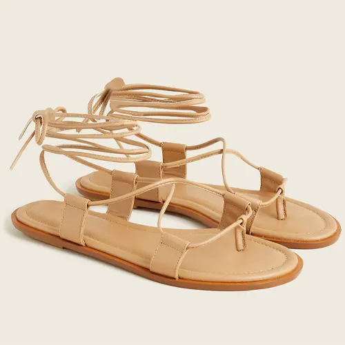 Sorrento lace-up gladiator sandals in leather