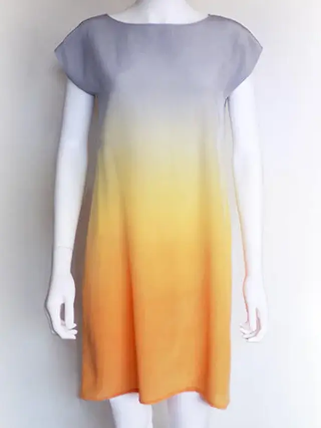 gradient summer dress short